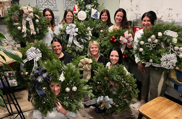 Holiday Wreath Workshop with Touch of Grace Florals