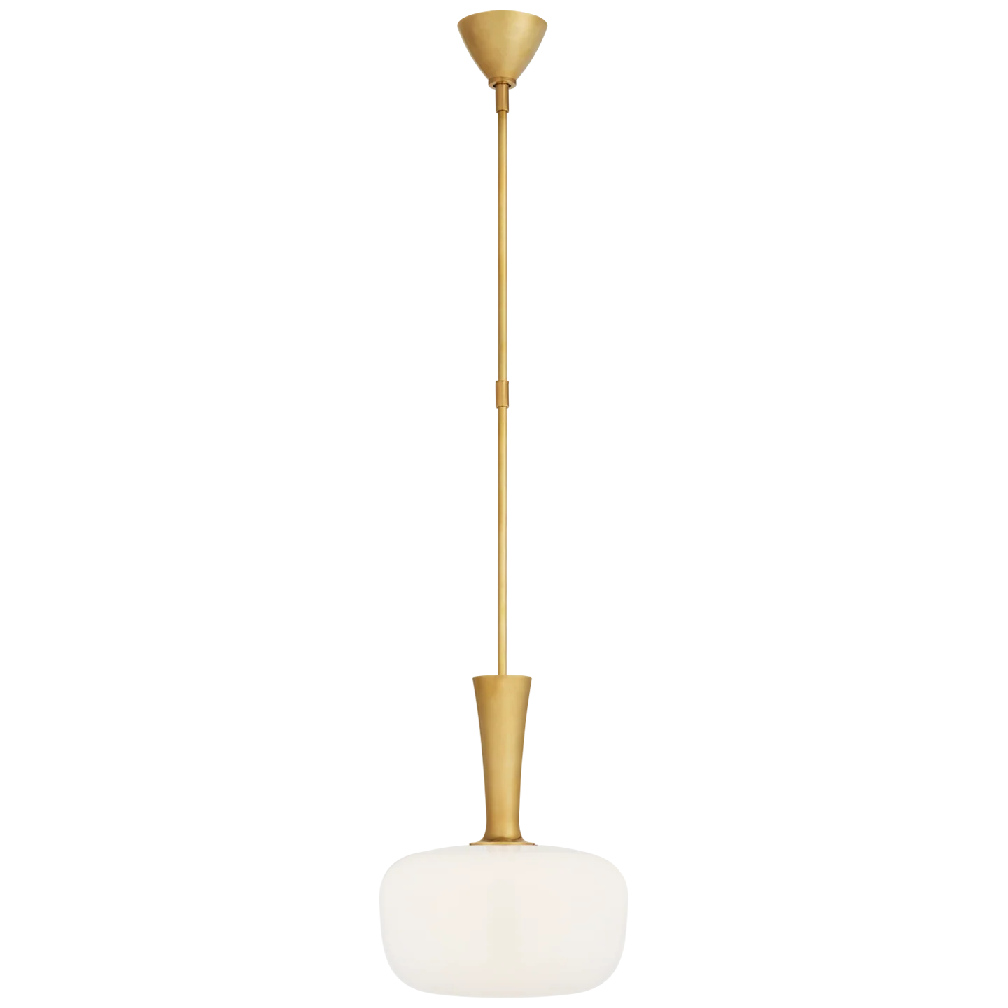 Sesia Small Oval Pendant Light Antique Brass