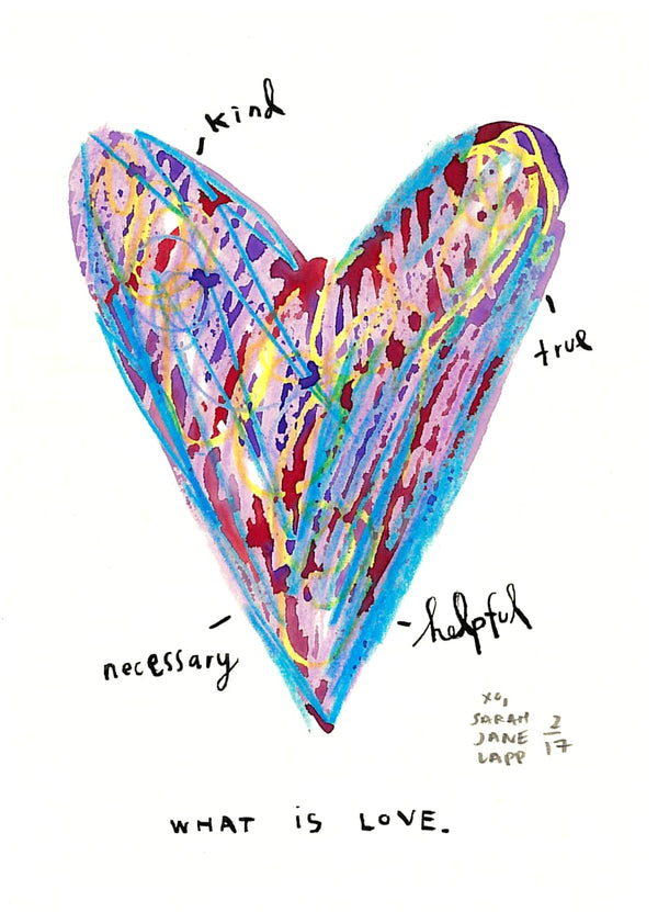 What is Love - Greeting Card by Sarah Jane Lapp