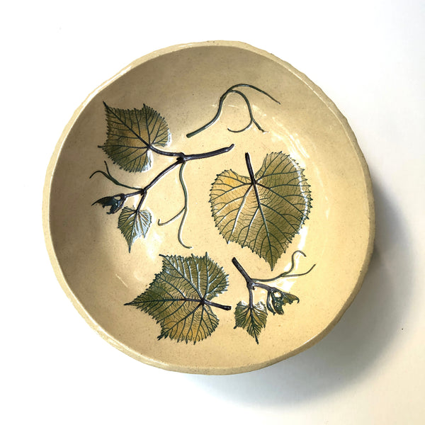 Grape Vines Low Bowl #1983