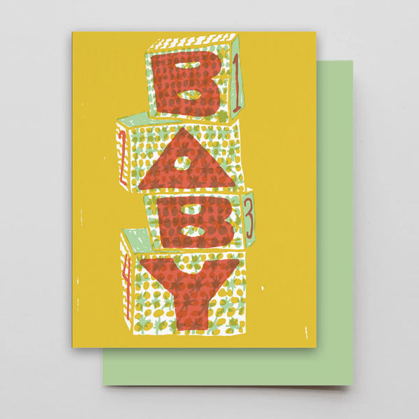 Baby Blocks Greeting Card