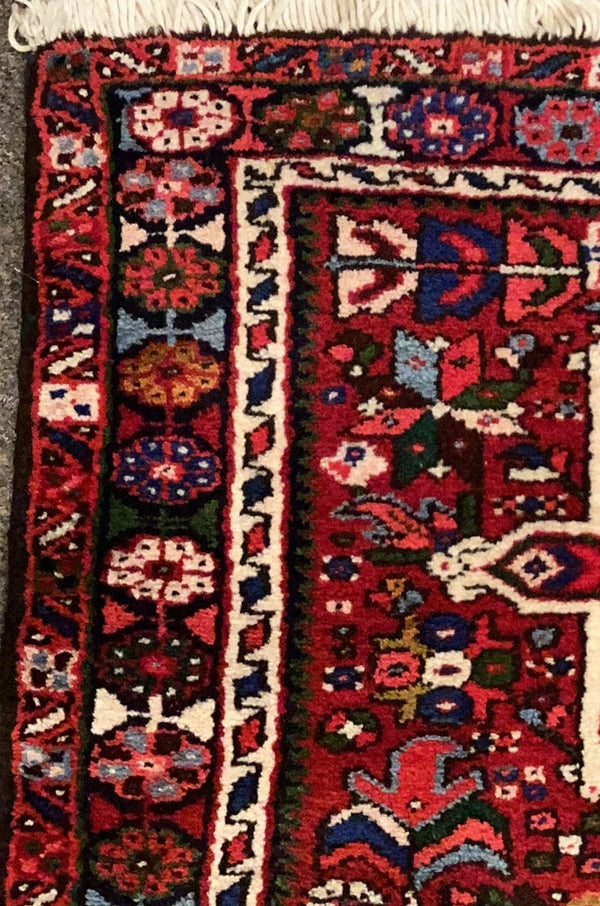 Multi-colored Maroon Vintage Persian Rug