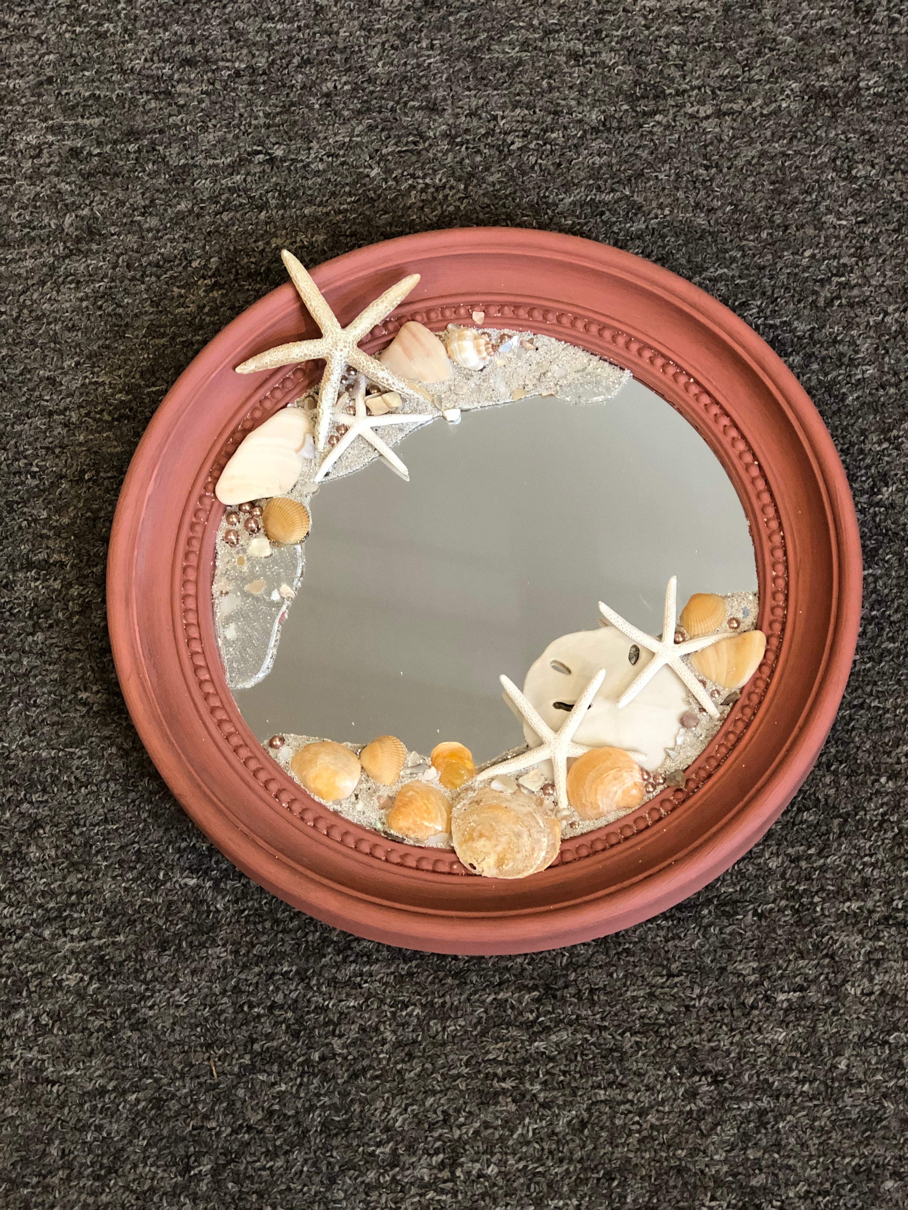 Scandinavian Pink Coastal Mirror, inspired by Robin Pierson