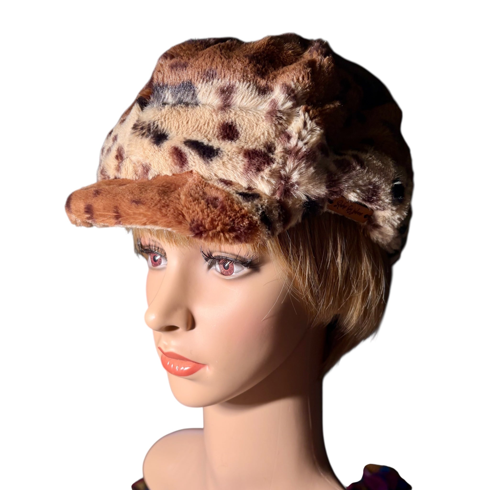 Animal Print Fleece Cap WH029