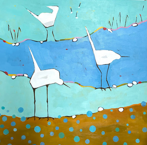 Birds On The Marsh