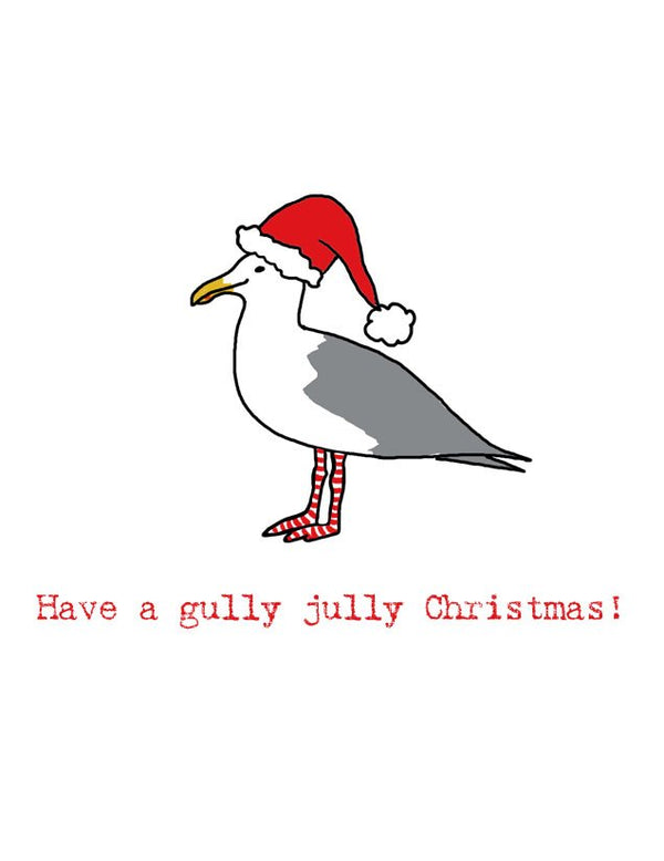 Gully Jully Christmas - Greeting Card by Amy Mason