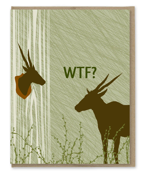 WTF Trophy Greeting Card