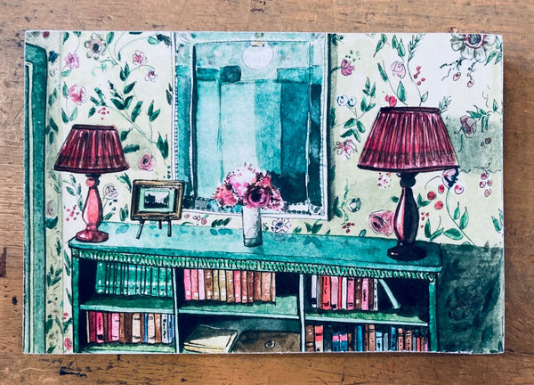 Watercolor Block - Green Room with Antique Mirror