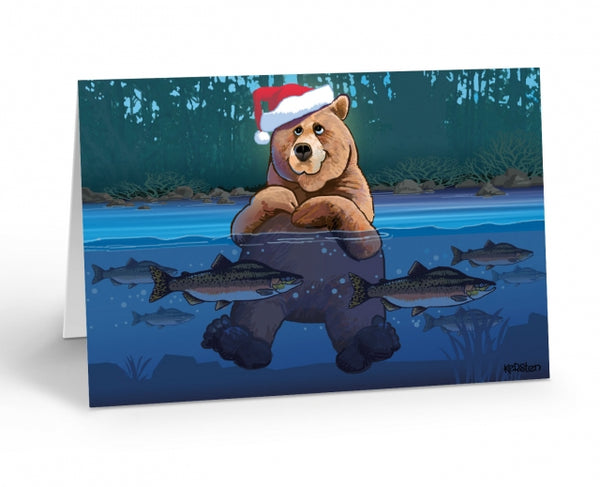 Bear & Santa Hat Boxed Cards