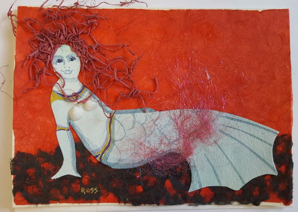 Mermaid Greeting Cards by Mary Ross