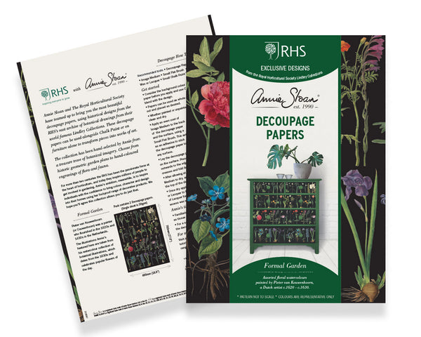 Annie Sloan Royal Horticultural Society Decoupage Papers, Formal Garden