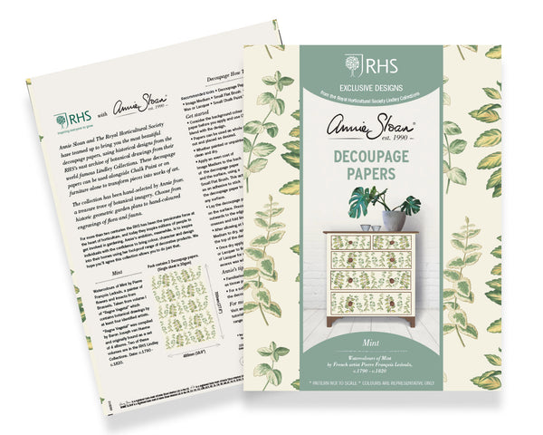 Annie Sloan Royal Horticultural Society Decoupage Papers, Mint