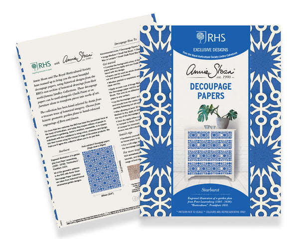 Annie Sloan Royal Horticultural Society Decoupage Papers, Starburst