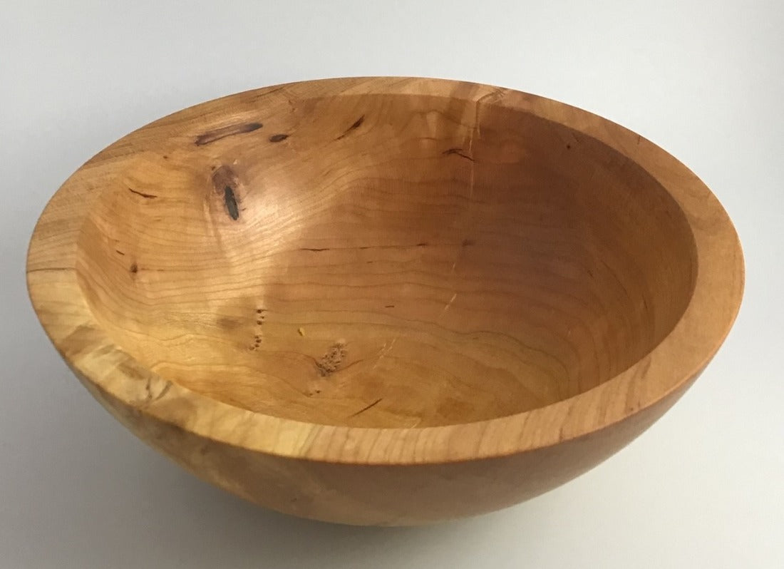 Wood Turned Bowl, Cherry Cain