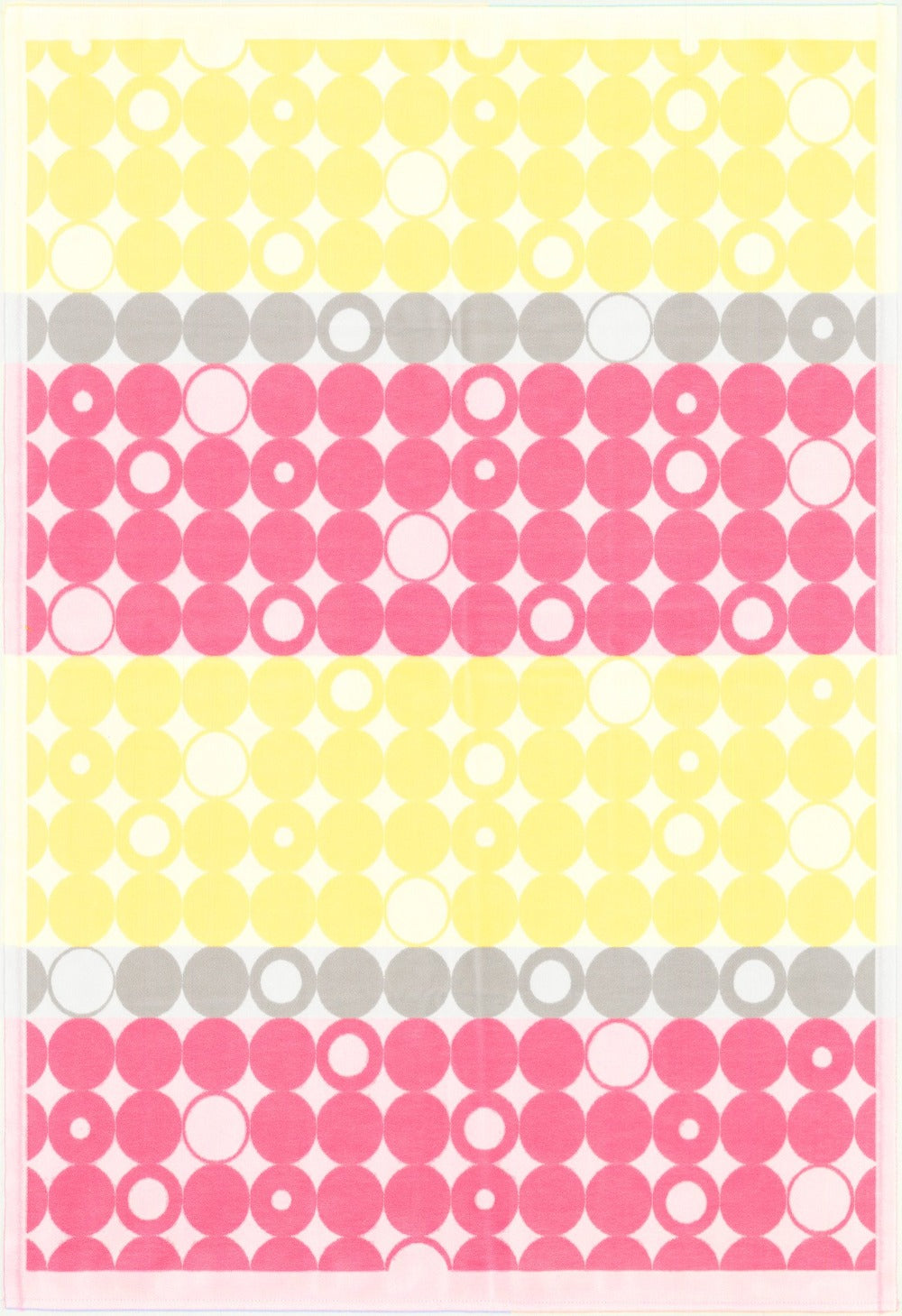 Ekelund Geometric Baby Blanket, Yellow and Pink