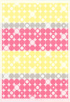 Ekelund Geometric Baby Blanket, Yellow and Pink