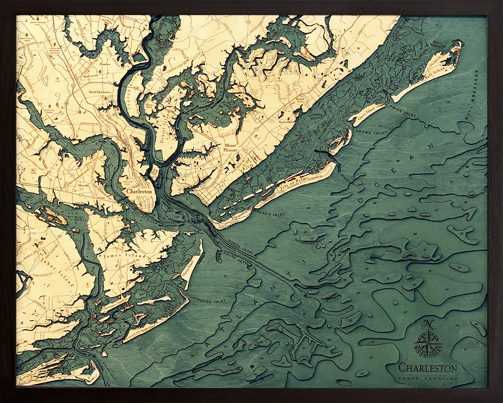Charleston Wood Chart Map