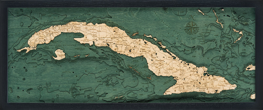Cuba Wood Chart Map