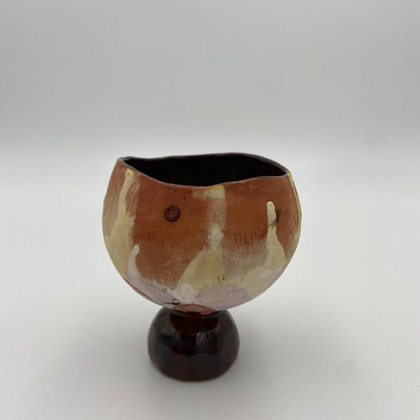 Ceramic Chalice in Brown