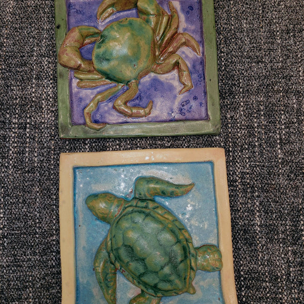 Decorative Ceramic Tile, 6" by 6"