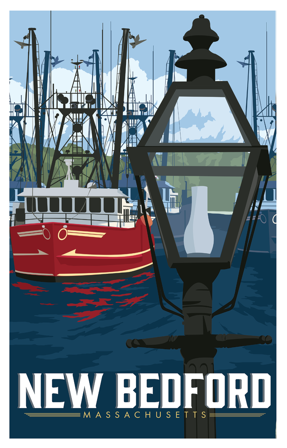 New Bedford Lantern Poster