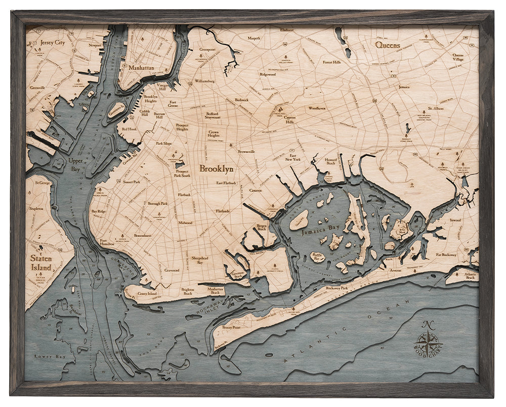 Brooklyn Wood Chart Map