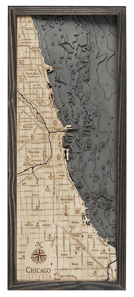 Chicago Wood Chart Map