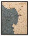 Monterey Bay Wood Chart Map