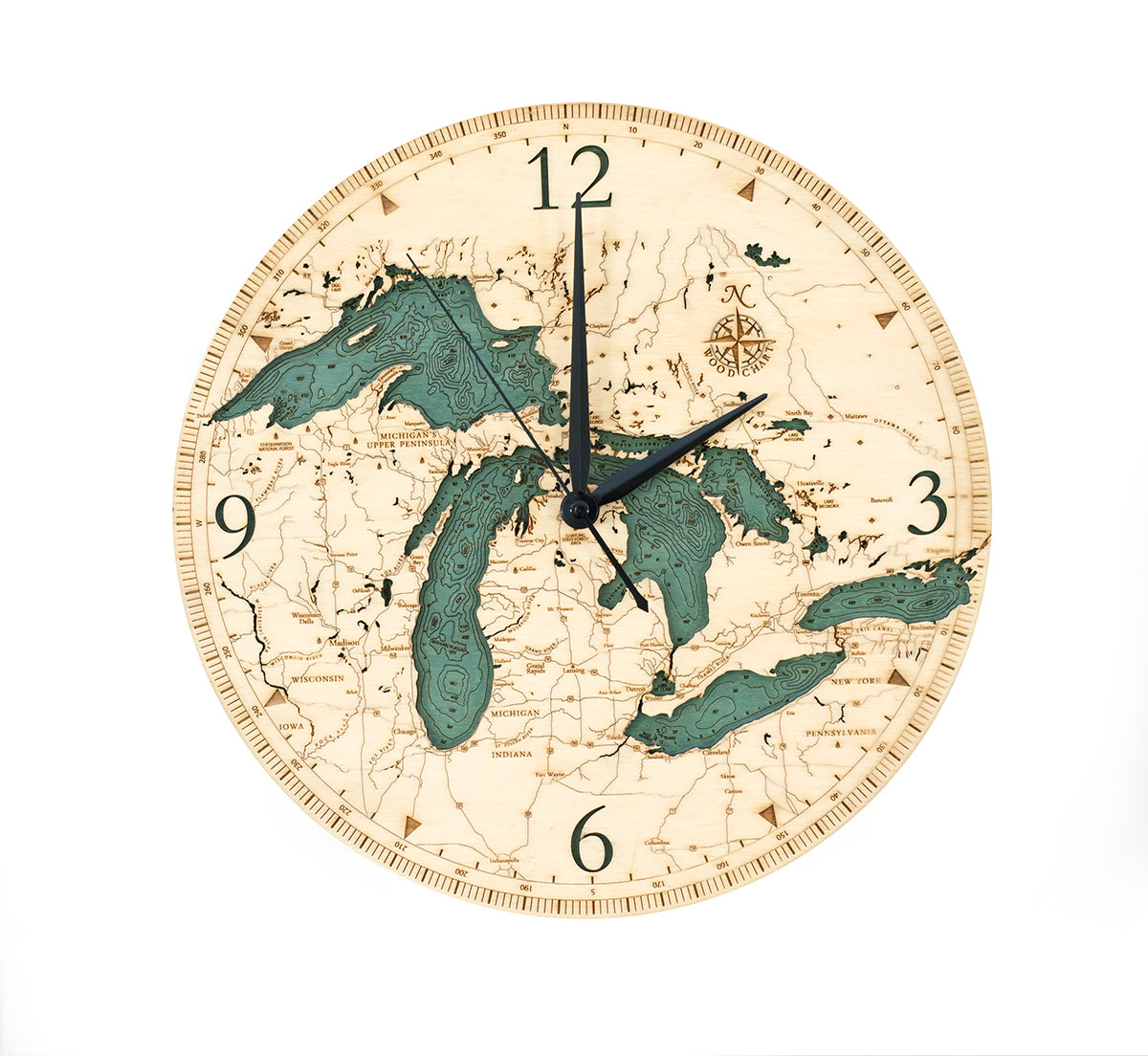 Great Lakes Wall Clock