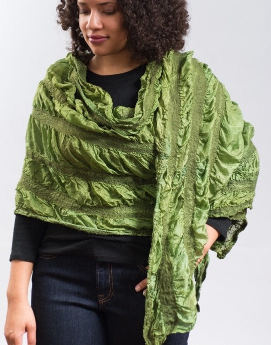 Hand Dyed Silk Summer Wrap by Janice Kissinger