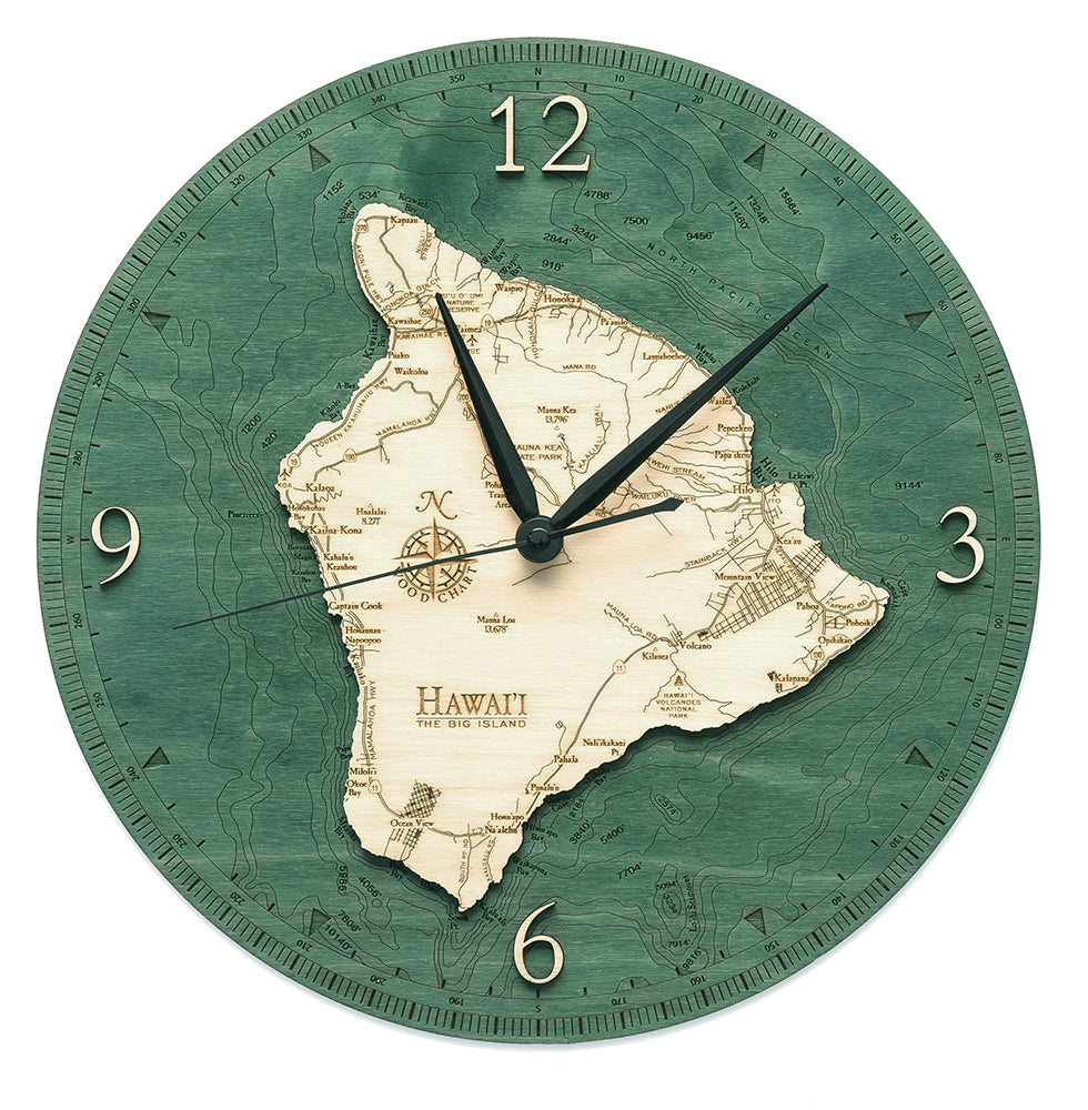 Hawaiian Islands Wall Clock