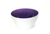 Hyacinth purple handblown glass bowl made in the USA from Serve Kindness  