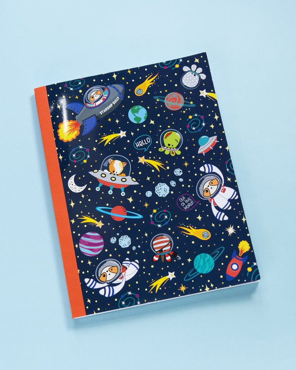 Scatterbrain Handmade Space Case Notebook, by Lisamarie Pearson