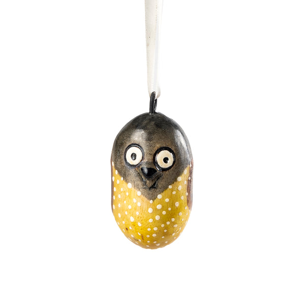 Yellow Owl Ornament