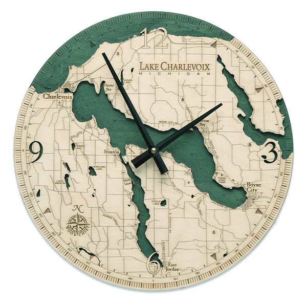 Lake Charlevoix Wall Clock