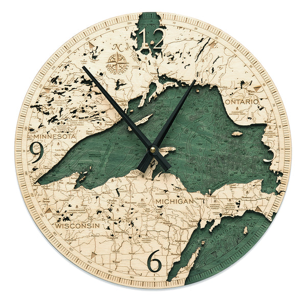 Lake Superior Wall Clock