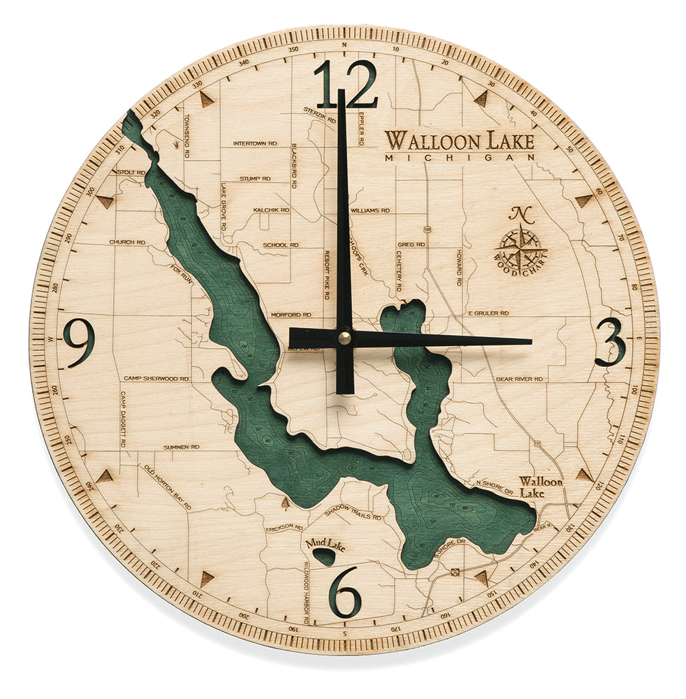 Walloon Lake Wall Clock