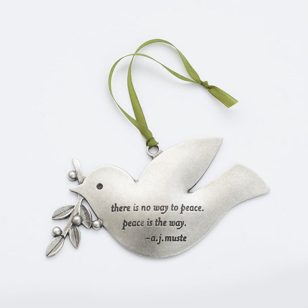 Pewter Ornament Peace Dove
