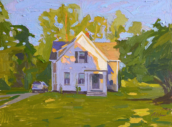 Original Oil Painting by Robert Abele - The Quiet Cottage