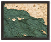 Santa Barbara & Channel Islands Wood Chart Map