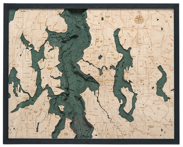 Seattle Wood Chart Map