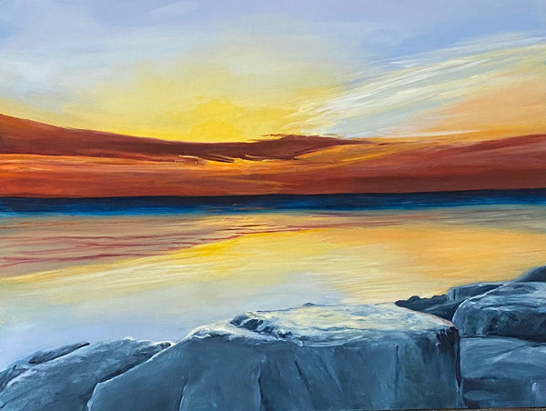 “Sunrise 2021", Original Oil Painting by Christy Gunnels