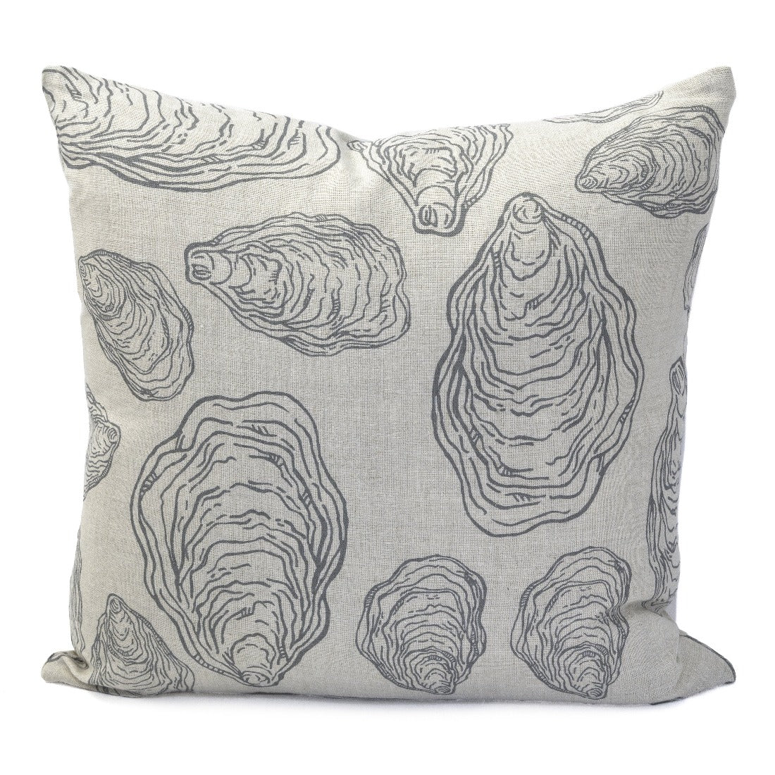 Oyster Shells Pillow, Natural Linen