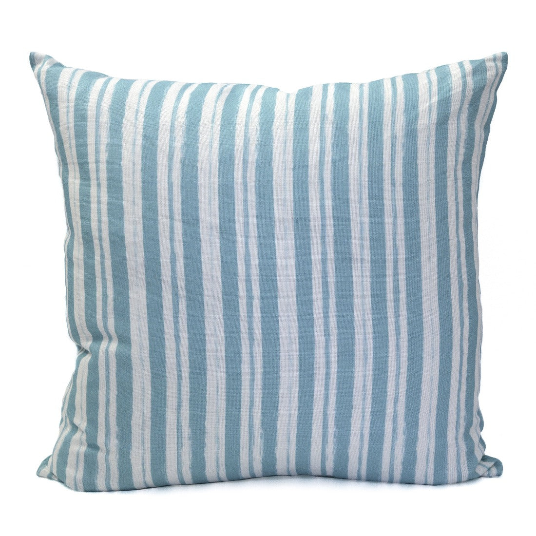 Painterly Stripe Pillow, Oyster Linen