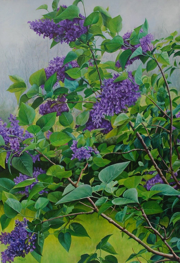 "Lilacs", Original Oil Painting by Christy Gunnels