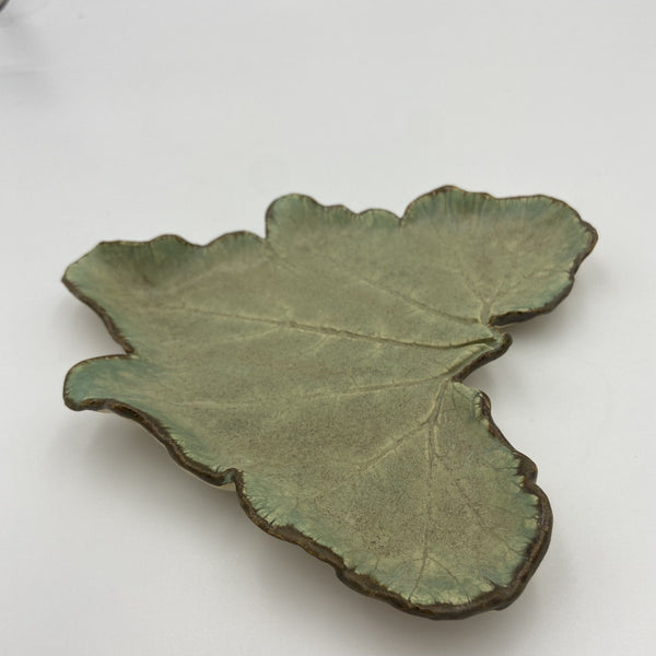 Zucchini Leaf Platter by Amy Thurber
