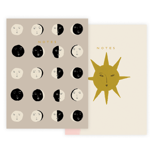 Moon and Sun Notebook Set