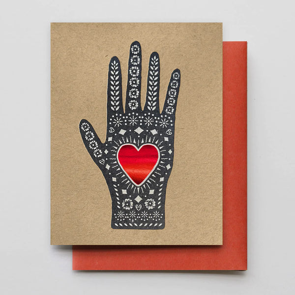 Heart in Hand Greeting Card