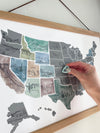 Travel Decal Scratch Off US Map