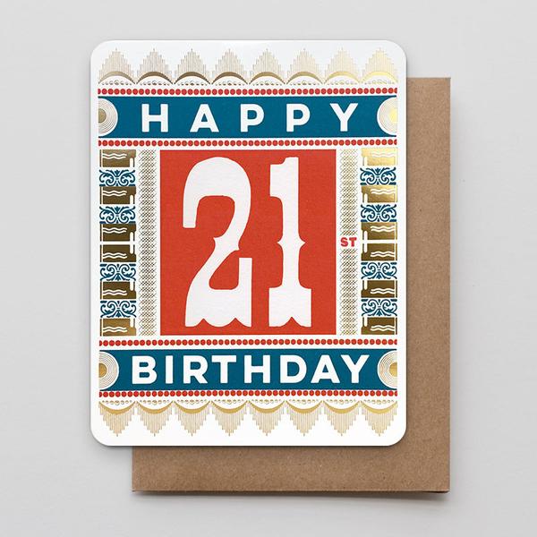 Happy 21st Birthday Greeting Card